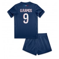 Paris Saint-Germain Goncalo Ramos #9 Replika babykläder Hemmaställ Barn 2024-25 Kortärmad (+ korta byxor)